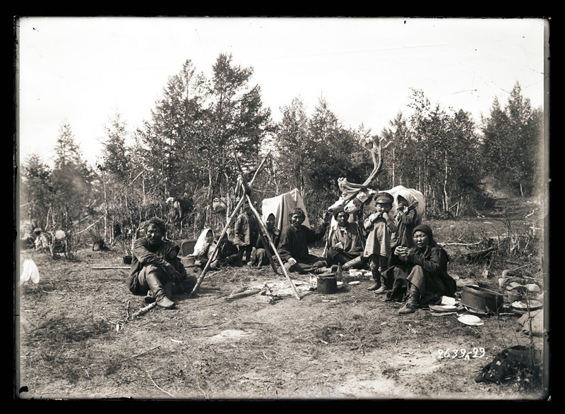 An Orochen encampment. 1910.